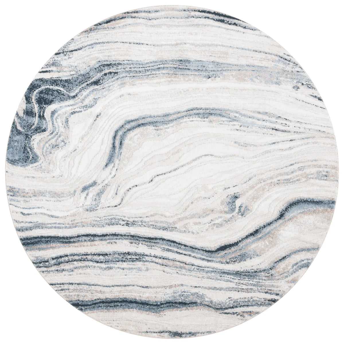 Safavieh Parker 6'-7" x 6'-7" Rug in Ivory / Navy