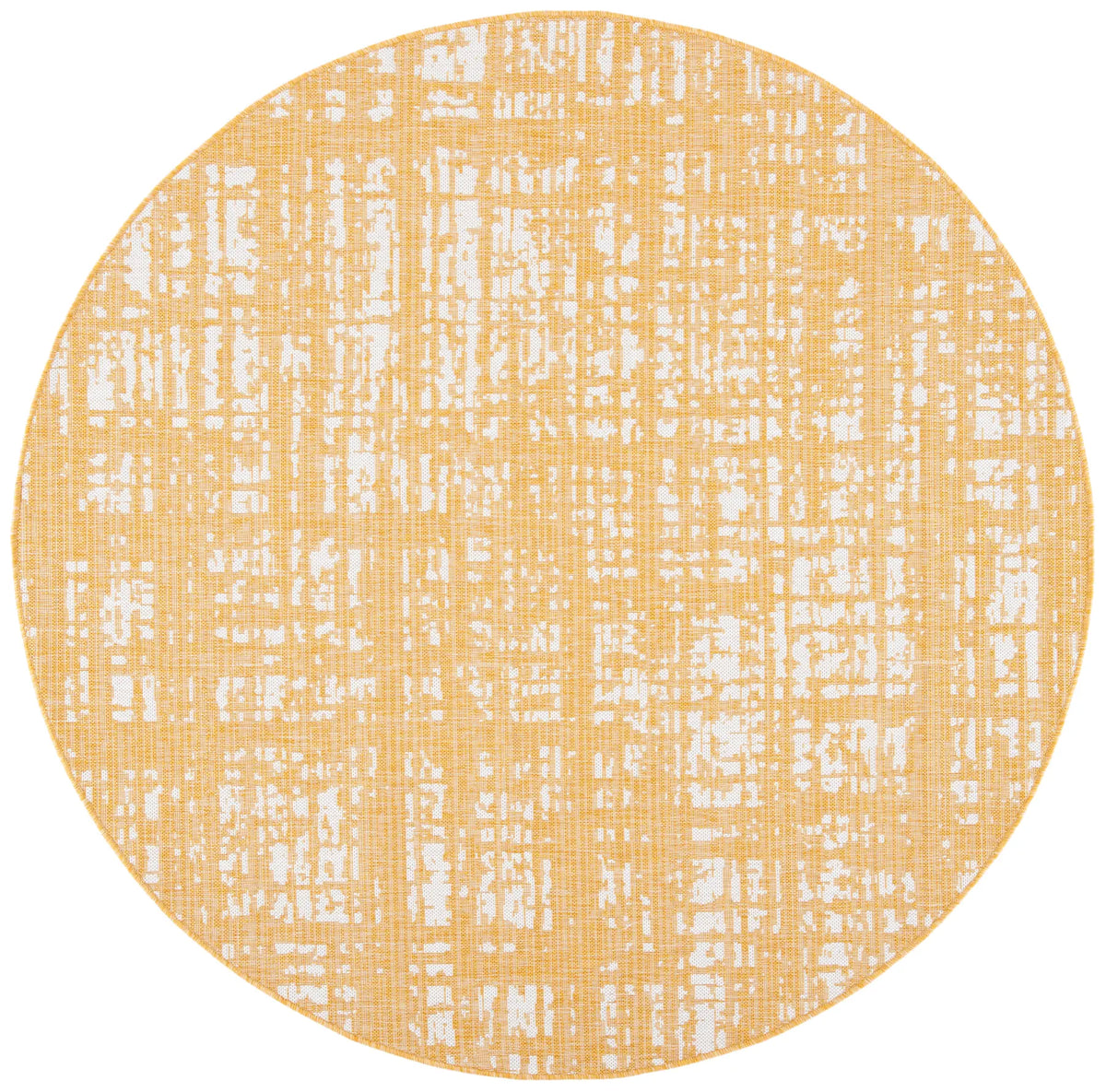 Safavieh Courtyard 6'-7" x 6'-7" Rug in Gold / Ivory
