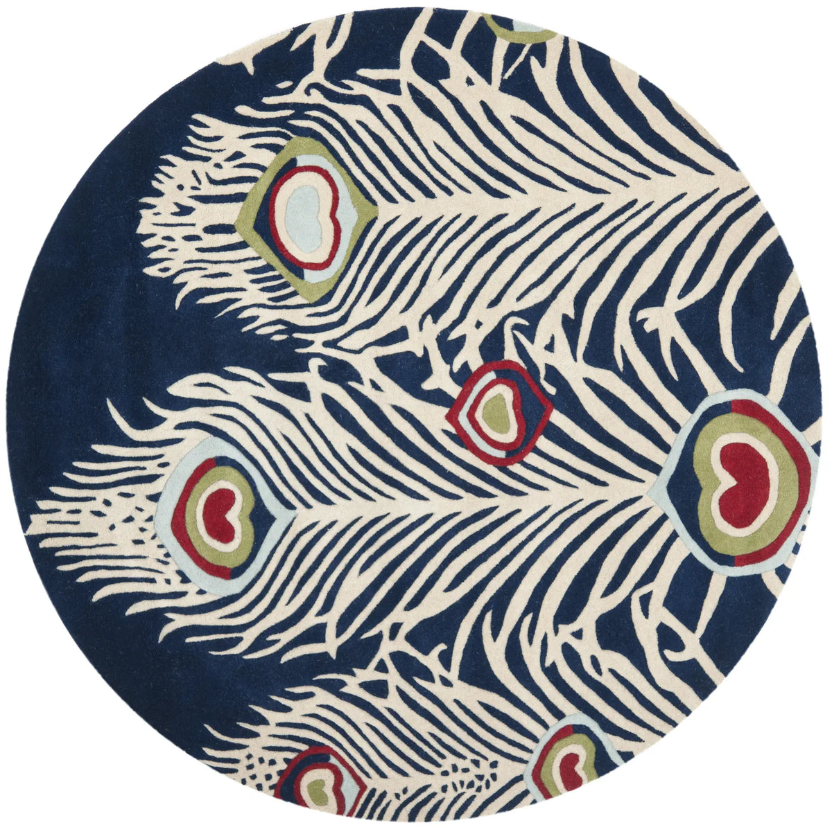 Safavieh Soho 6'-0" x 6'-0" Rug in Blue / Ivory
