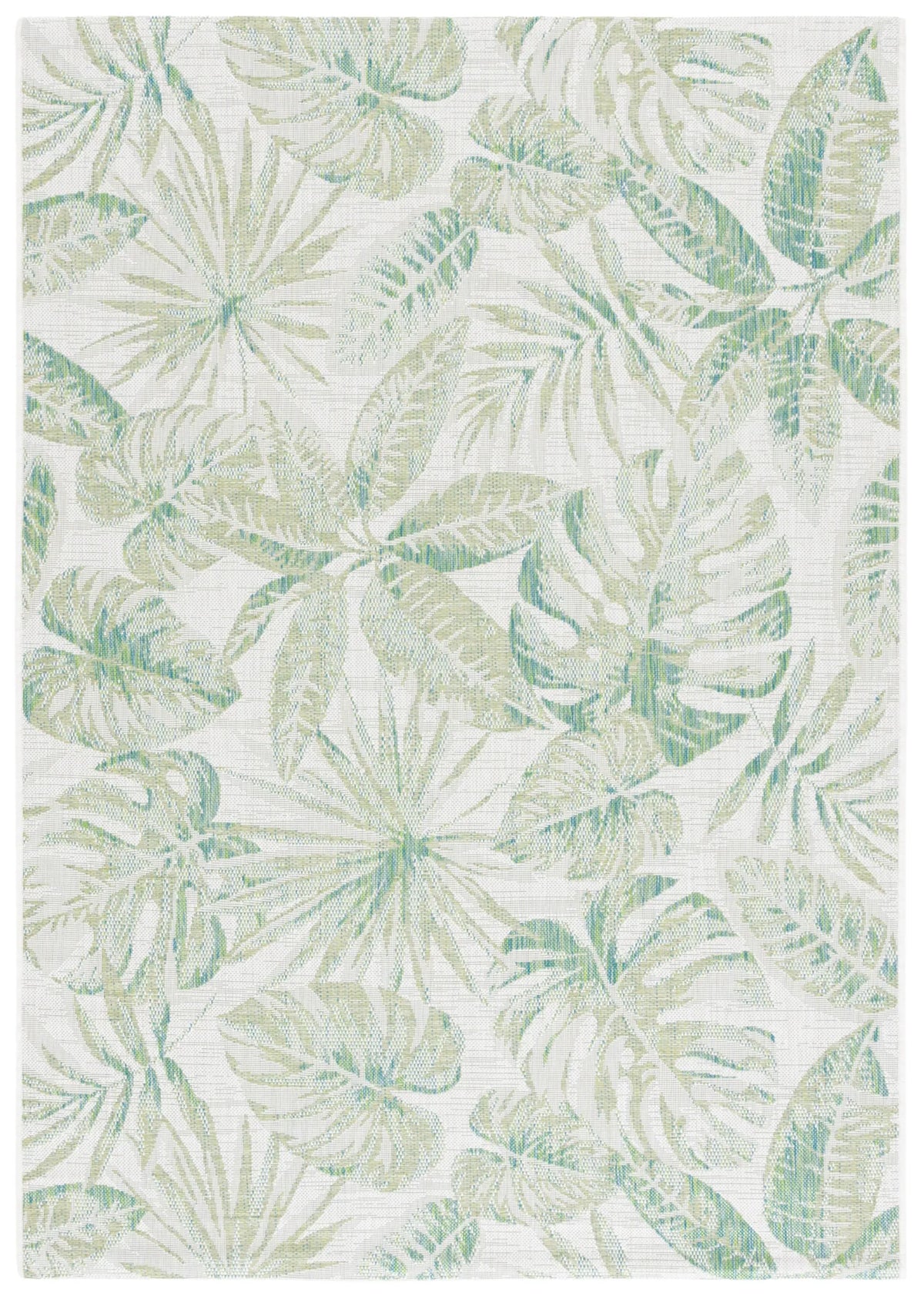 Safavieh Courtyard 4'-0" x 5'-7" Rug in Ivory / Green