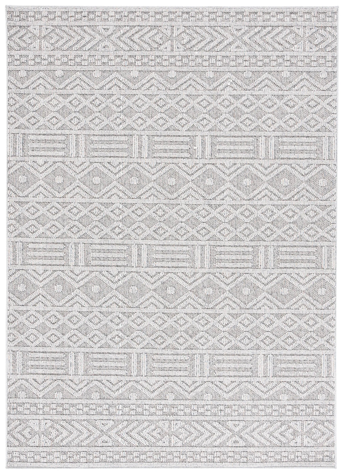 Safavieh Martha Stewart Global 4'-0" x 6'-0" Rug in Grey / Light Grey