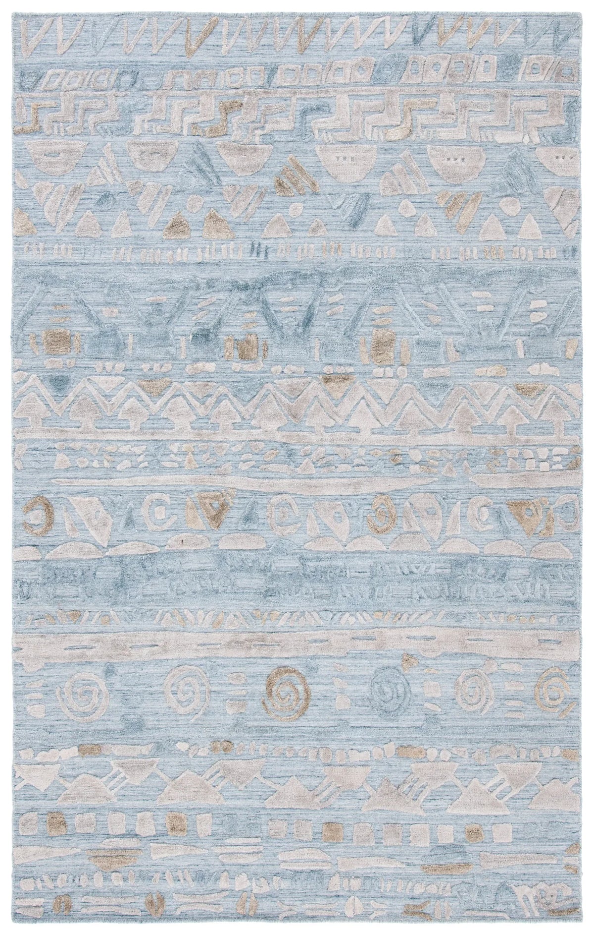 Safavieh Elements 5'-0" x 8'-0" Rug in Light Blue / Beige