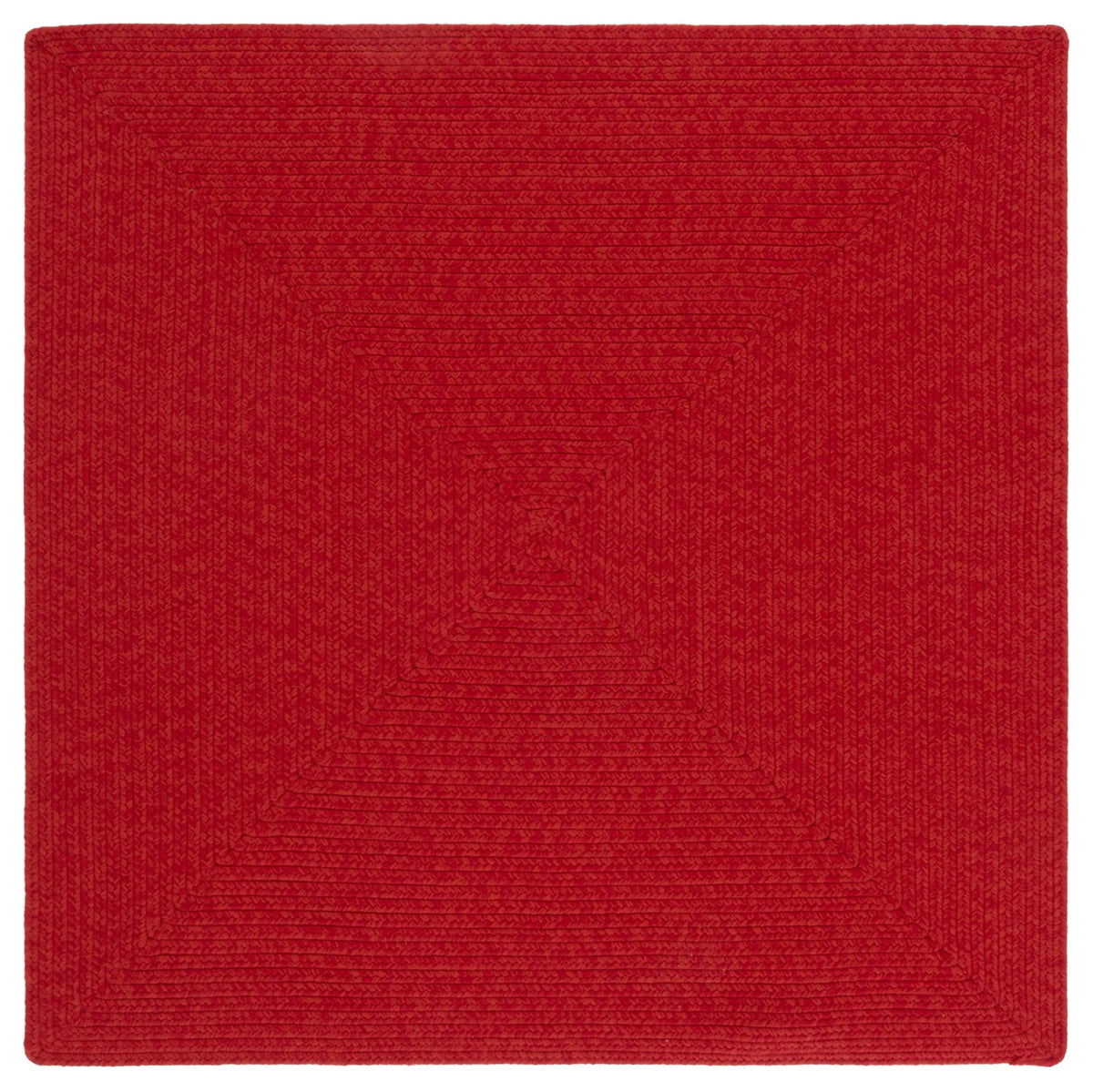 Safavieh Braided 4'-0" x 4'-0" Rug in Rust / Red