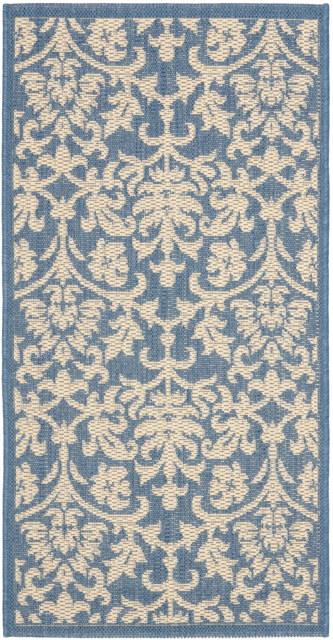 Safavieh Courtyard 2'-0" x 3'-7" Rug in Blue / Natural