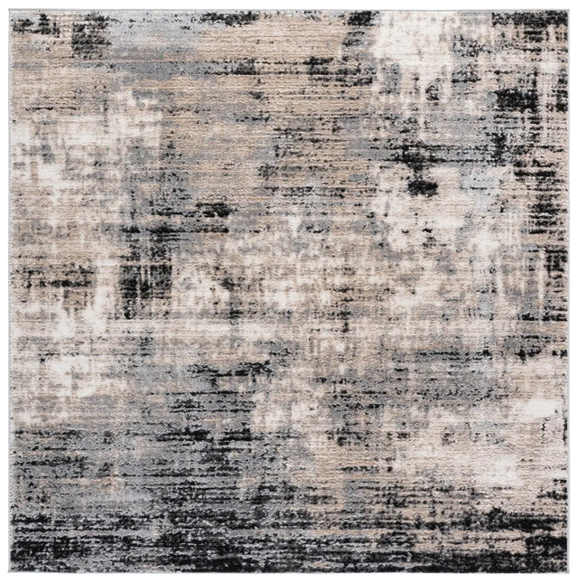 Safavieh Sable 6'-7" x 6'-7" Rug in Ivory / Grey Black