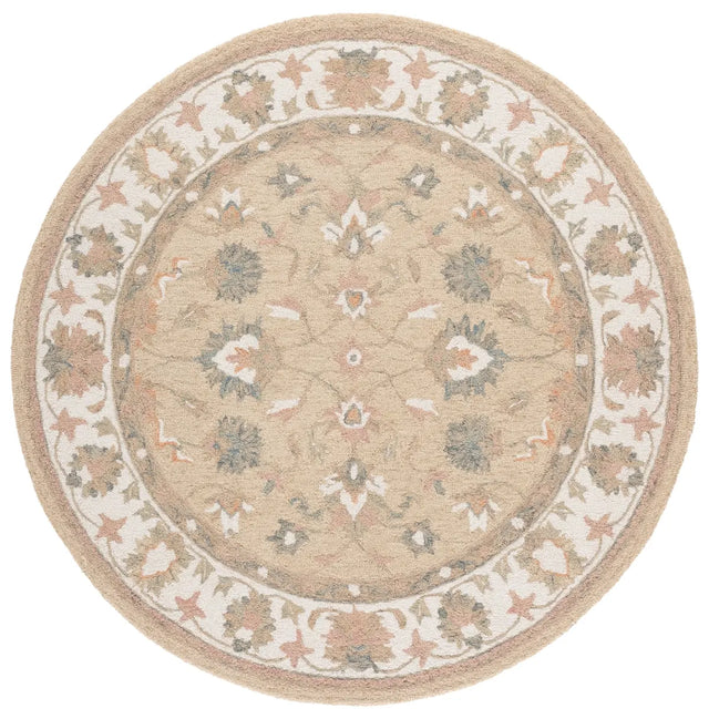 Safavieh Heritage 6'-0" x 6'-0" Rug in Beige / Ivory
