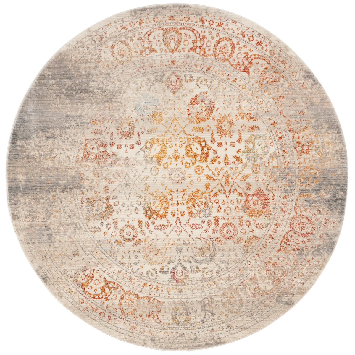Safavieh Vintage Persian 5'-0" x 5'-0" Rug in Grey / Multi