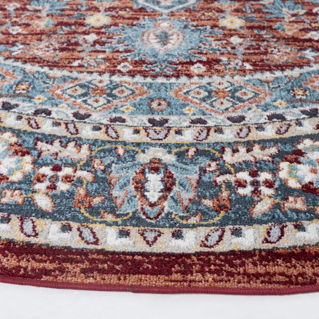 Safavieh Bayside 6'-7" x 6'-7" Rug in Red / Blue