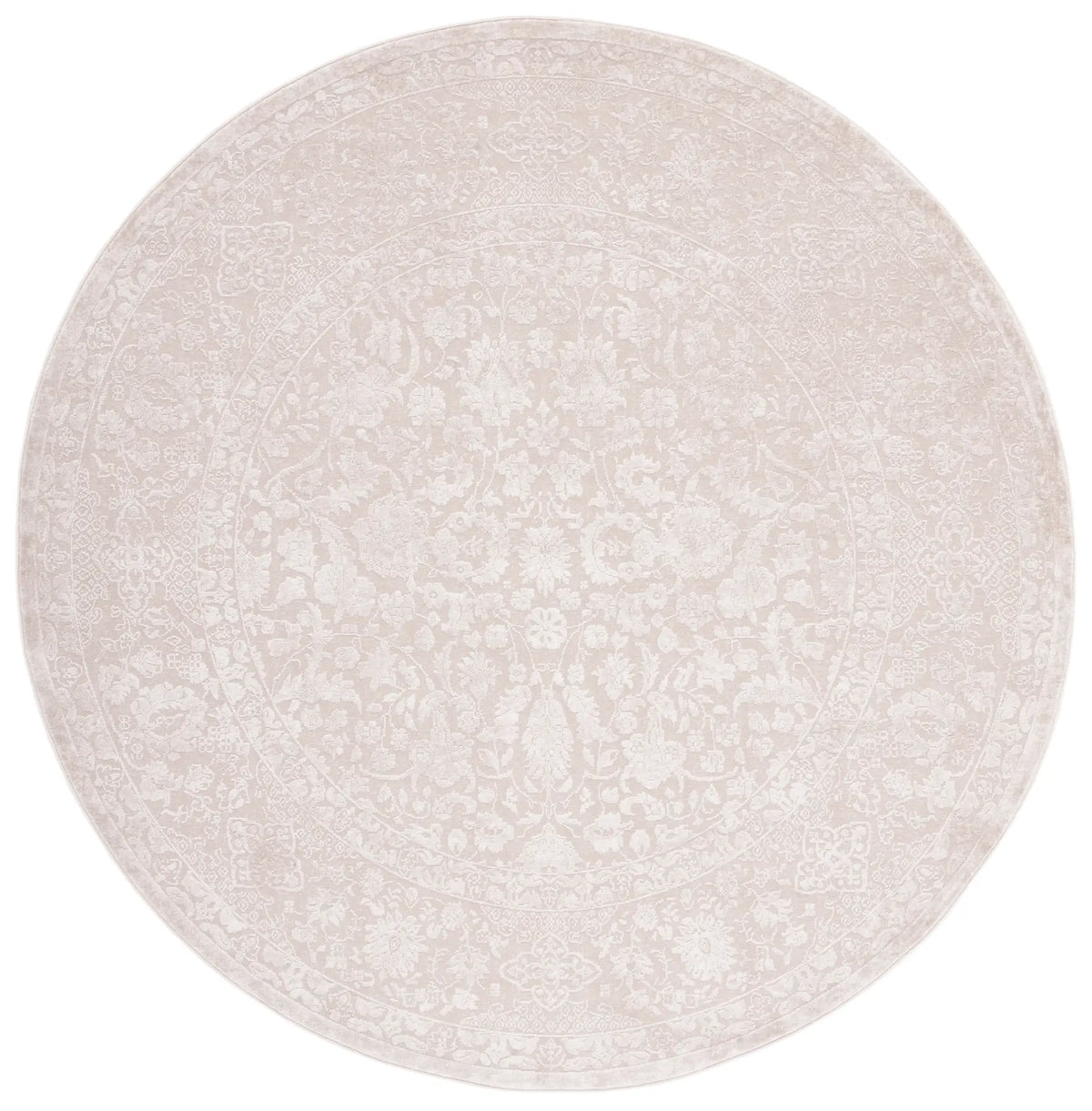 Safavieh Reflection 5'-0" x 5'-0" Rug in Creme / Ivory