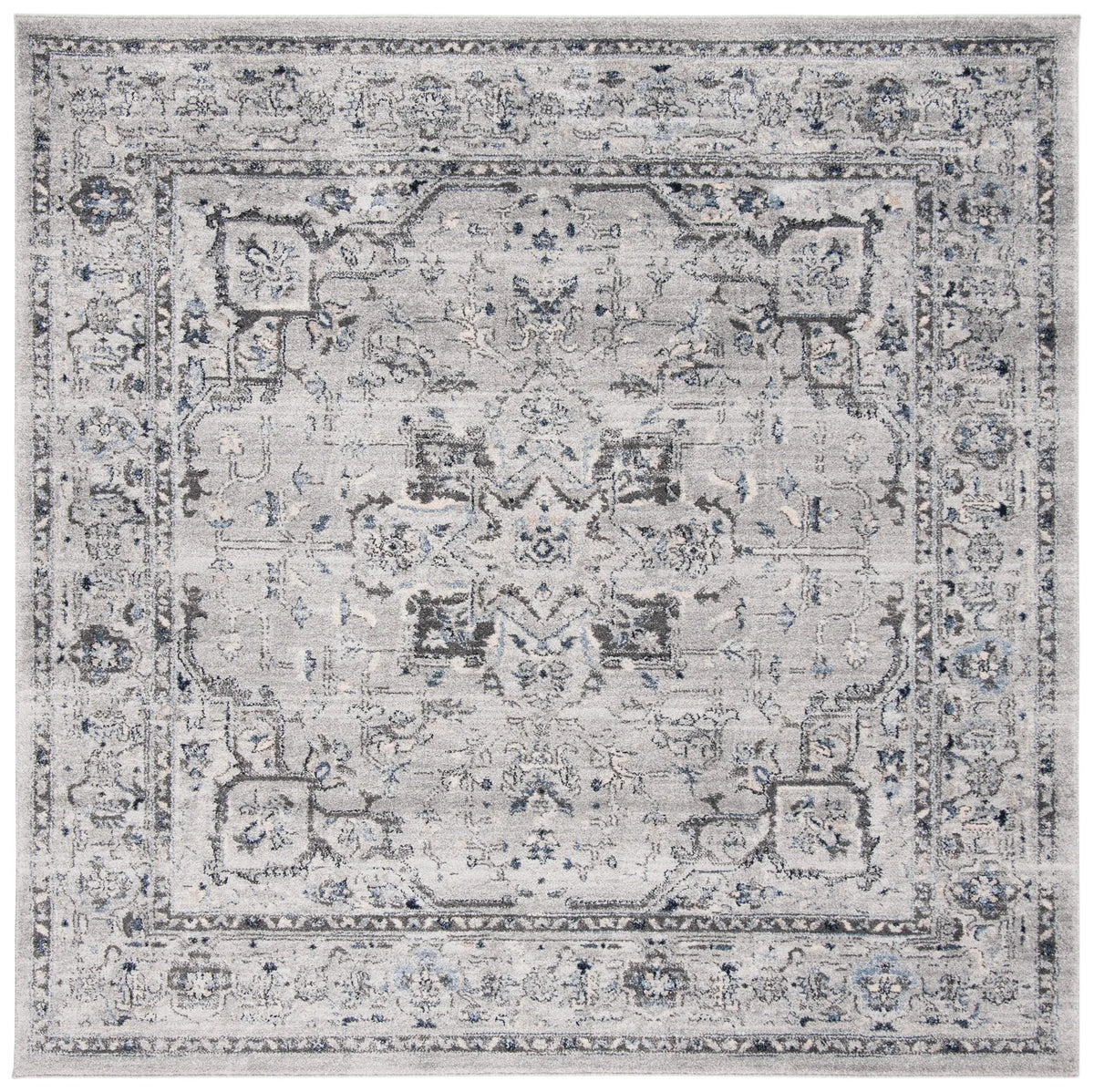 Safavieh Charleston 6'-7" x 6'-7" Rug in Grey / Dark Grey