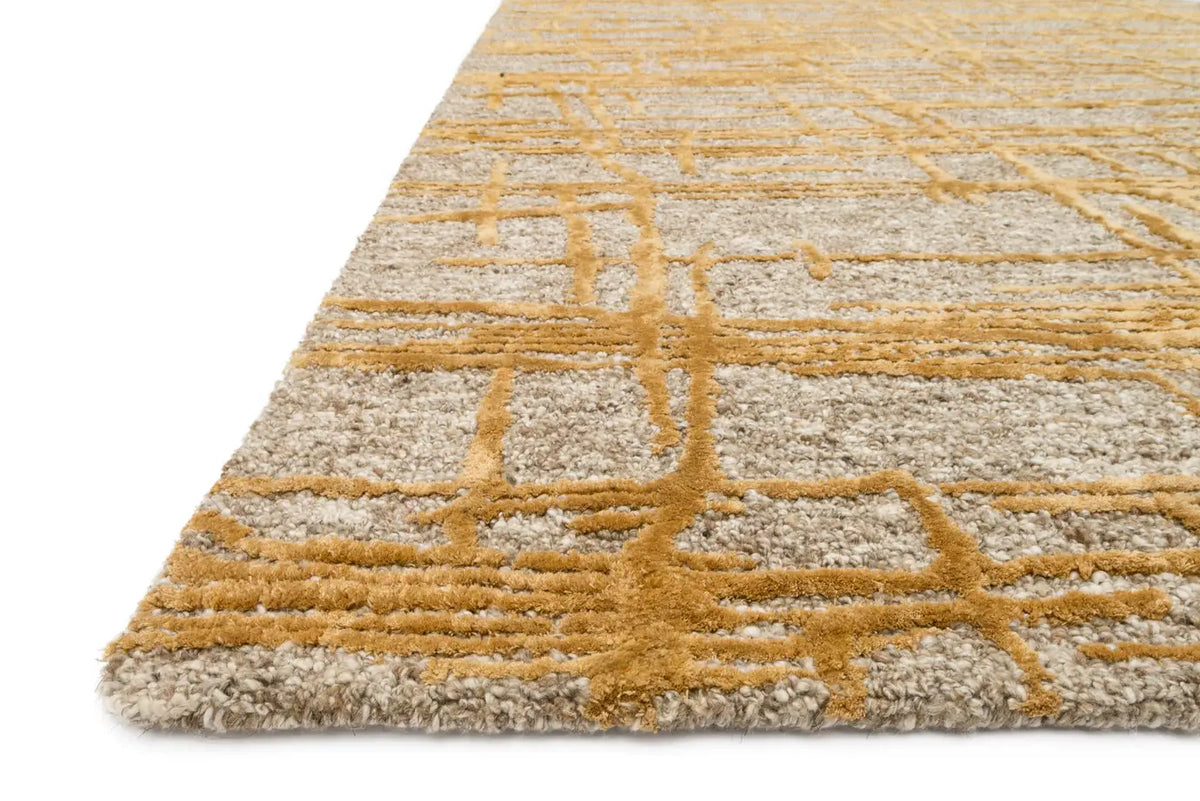 Loloi Juneau Jy-05 Natural / Gold Rugs - rug corner