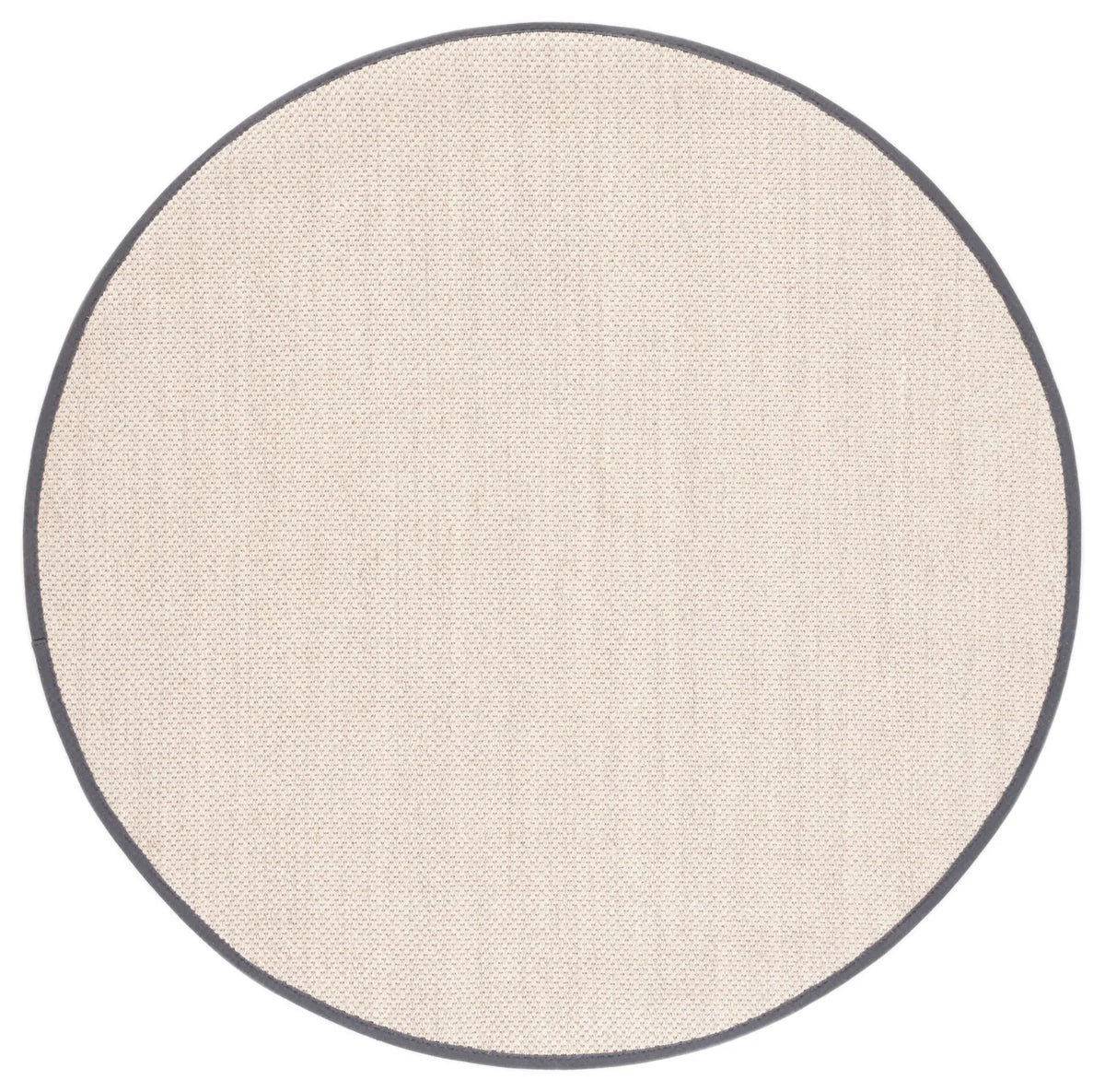 Safavieh Natural Fiber 6'-0" x 6'-0" Rug in Marble / Dark Grey