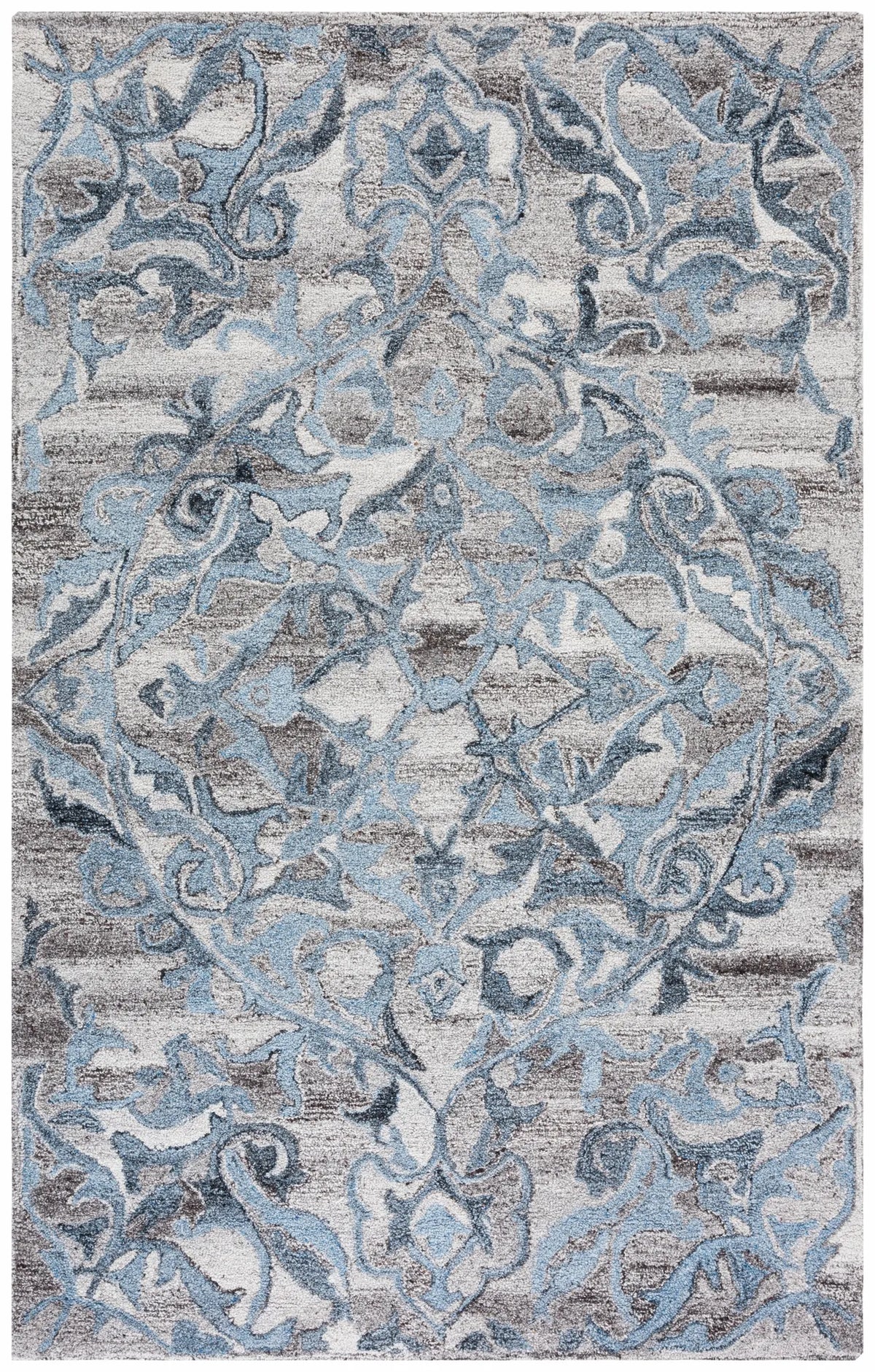 Safavieh Abstract 4'-0" x 6'-0" Rug in Grey / Blue