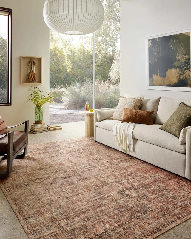 Loloi Anniston ANS-06 Clay / Charcoal Rug - room scene 3