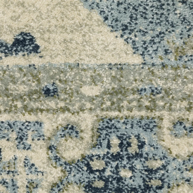 Oriental Weavers Sphinx Branson Br03A Blue/ Beige Rugs - room scene 2