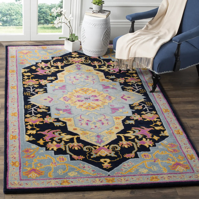 Safavieh Bellagio 5'-0" x 8'-0" Rug in Navy Blue / Multi
