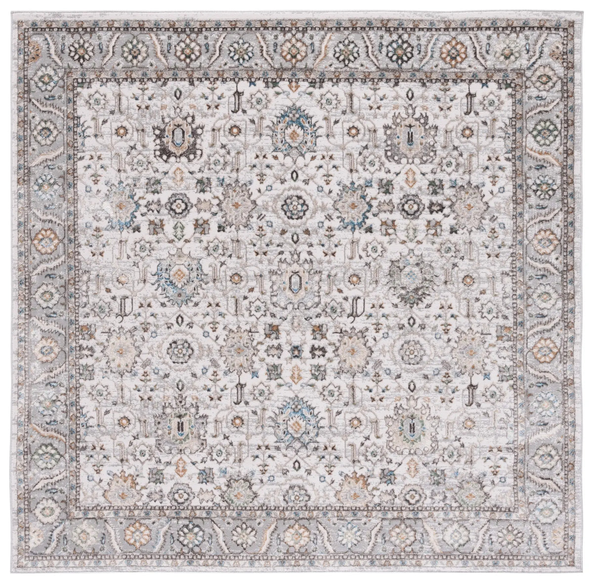 Safavieh Bel Air 6'-7" x 6'-7" Rug in Beige / Grey