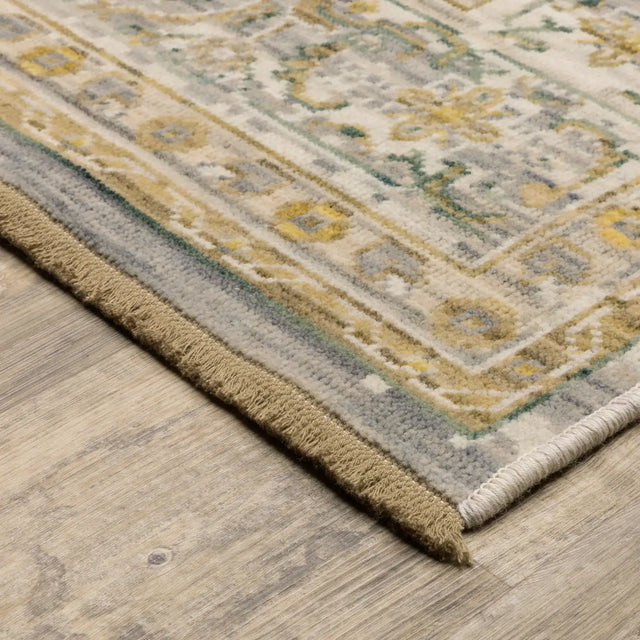 Oriental Weavers Sphinx Acacia ACA14 Green Rugs - corner detail