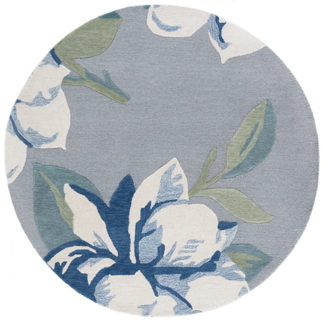 Safavieh Jardin 6'-0" x 6'-0" Rug in Grey / Ivory