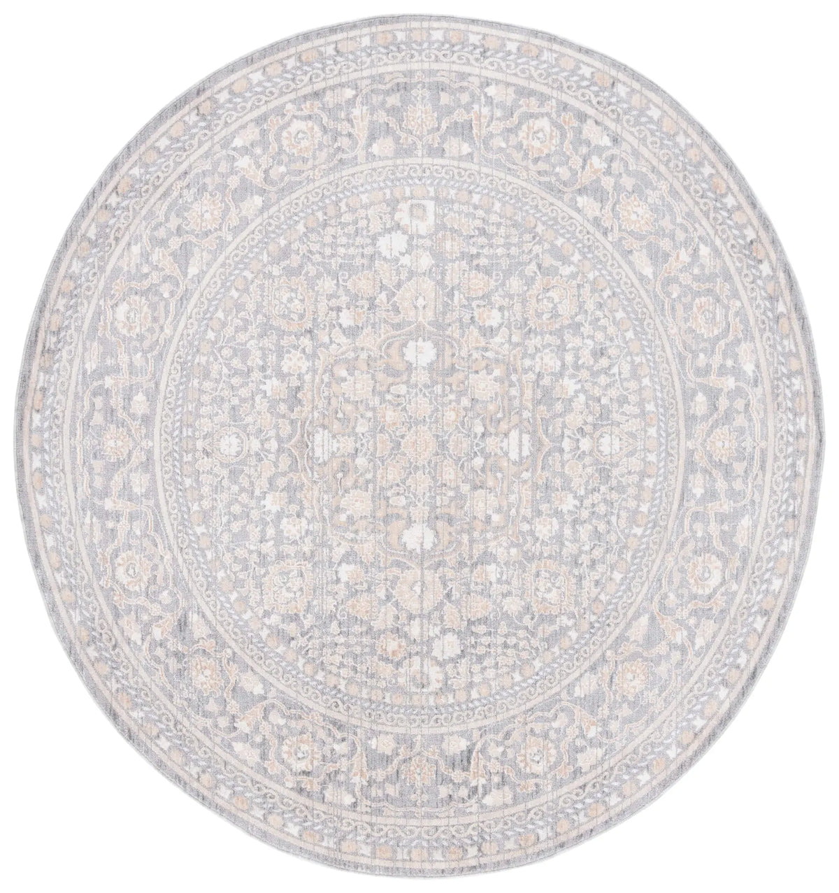Safavieh Harlow 6'-3" x 6'-3" Rug in Ivory / Blue Grey