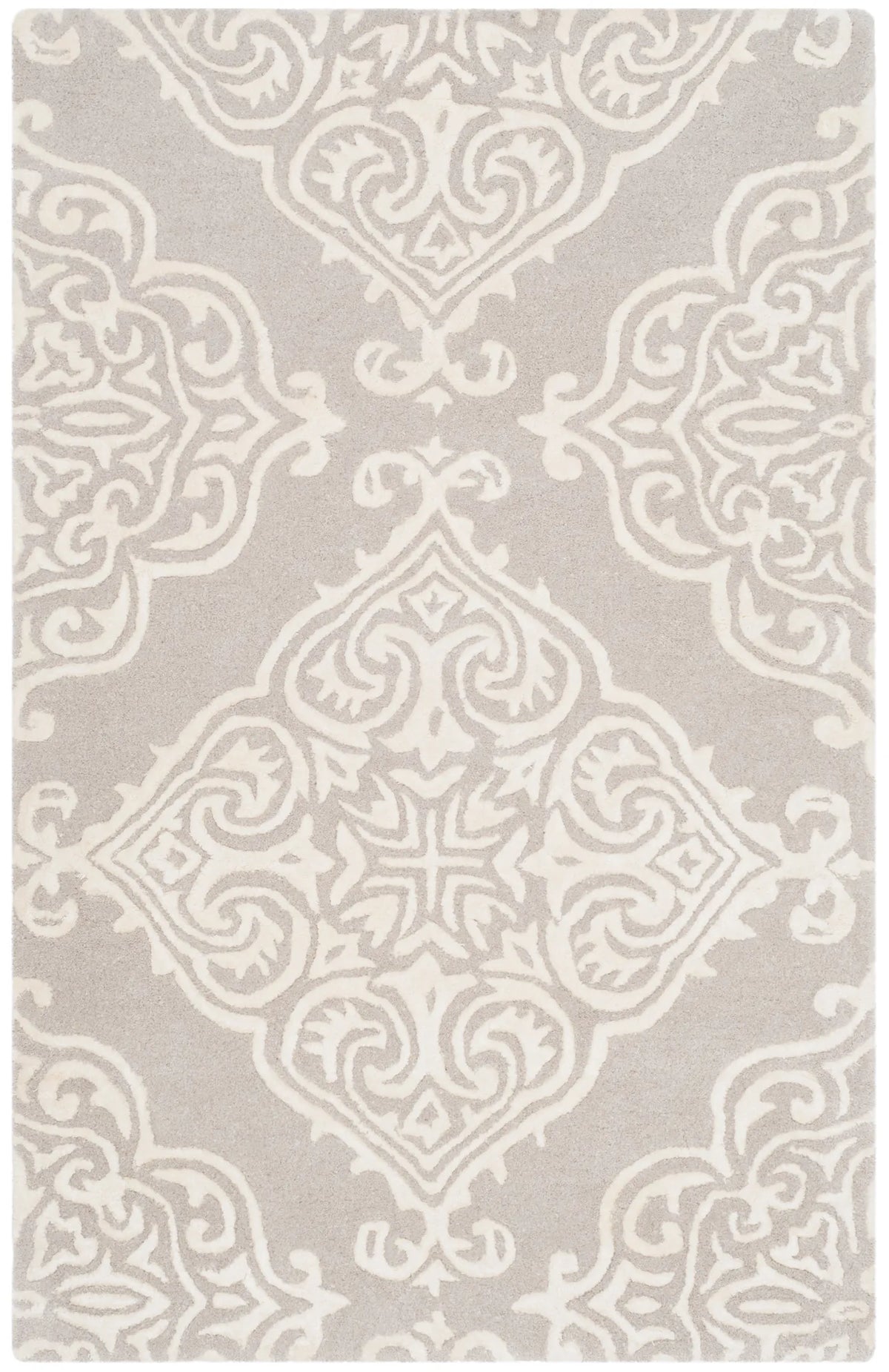 Safavieh Glamour 2'-0" x 3'-0" Rug in Silver / Ivory