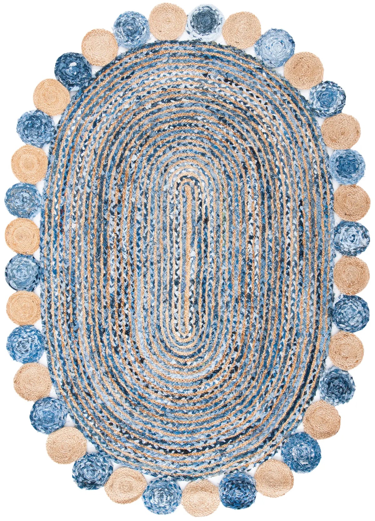 Safavieh Cape Cod 5'-0" x 7'-0" Rug in Blue / Beige