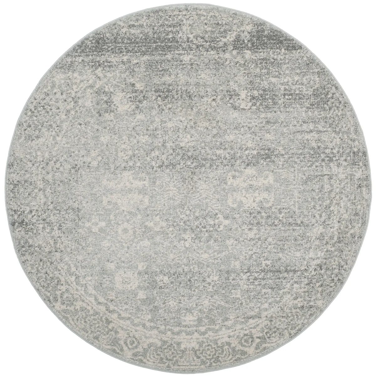 Safavieh Evoke 5'-3" x 5'-3" Rug in Silver / Ivory