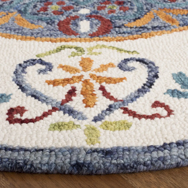 Safavieh Novelty 5'-0" x 5'-0" Rug in Blue / Ivory