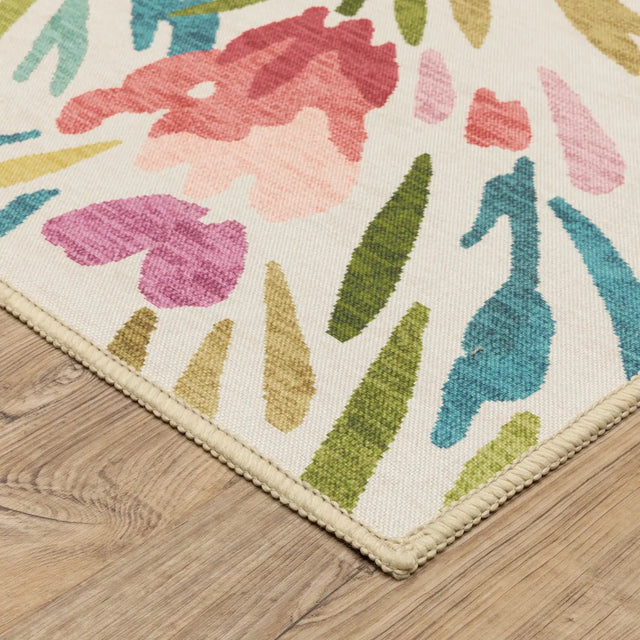Oriental Weavers Sphinx Fiji FIJ01 Multi Rugs - corner detail