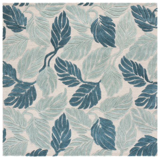 Safavieh Jardin 6'-0" x 6'-0" Rug in Blue / Ivory