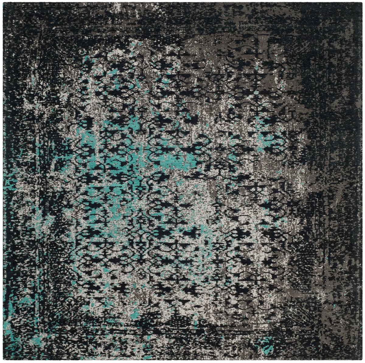Safavieh Classic Vintage 6'-0" x 6'-0" Rug in Navy / Teal