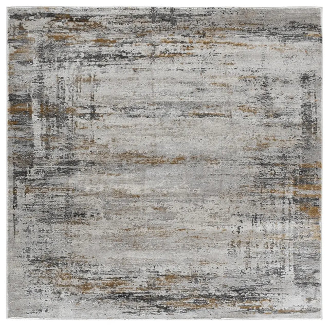 Safavieh Craft 6'-7" x 6'-7" Rug in Grey / Gold
