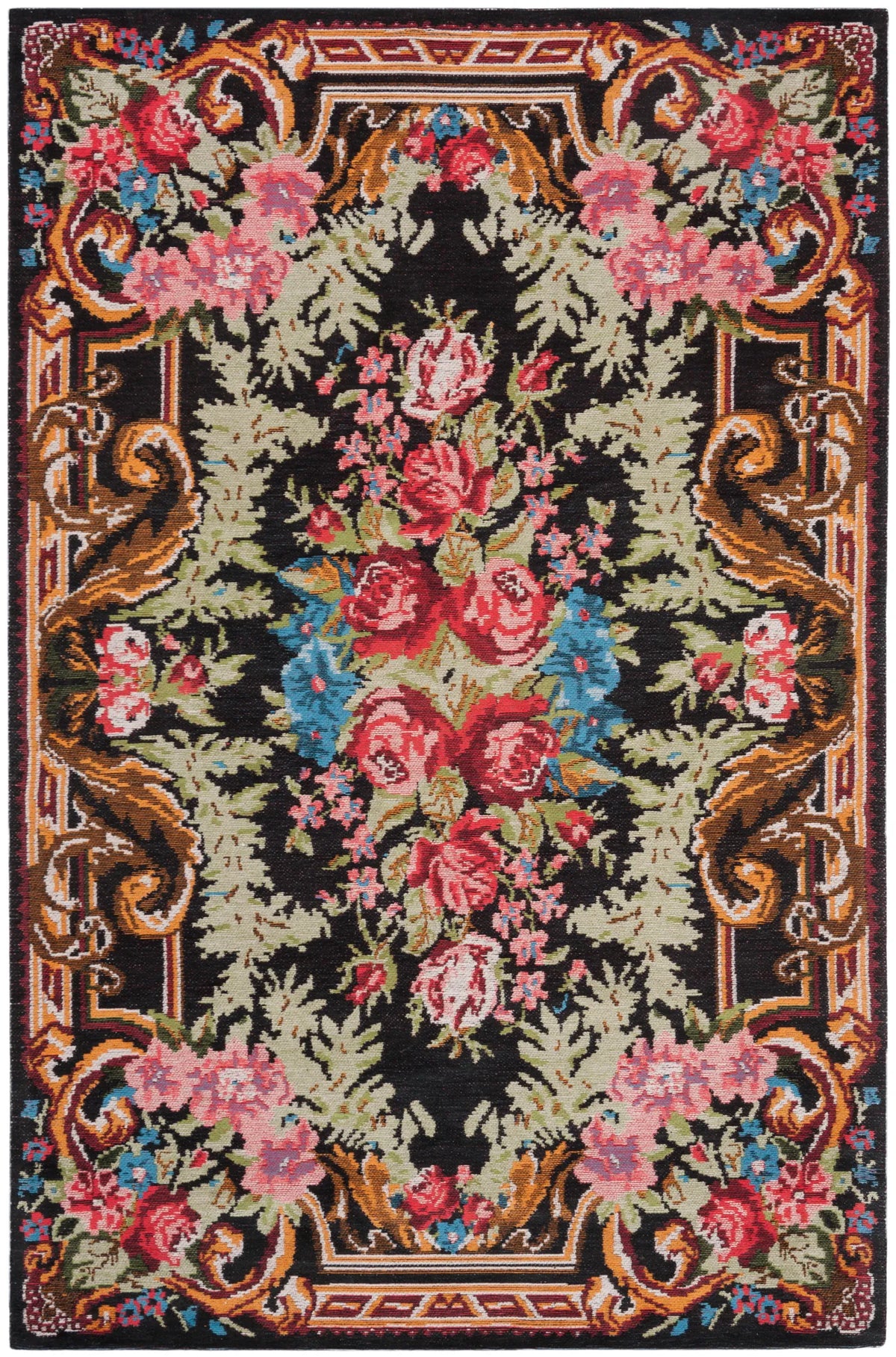 Safavieh Classic Vintage 3'-0" x 5'-0" Rug in Black / Multi