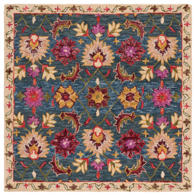 Safavieh Aspen 5'-0" x 5'-0" Rug in Navy / Red