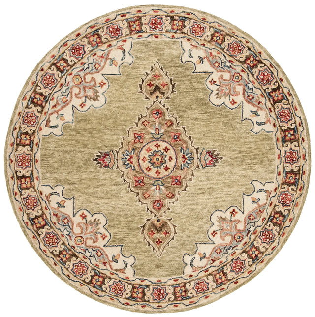 Safavieh Aspen 5'-0" x 5'-0" Rug in Sage / Brown