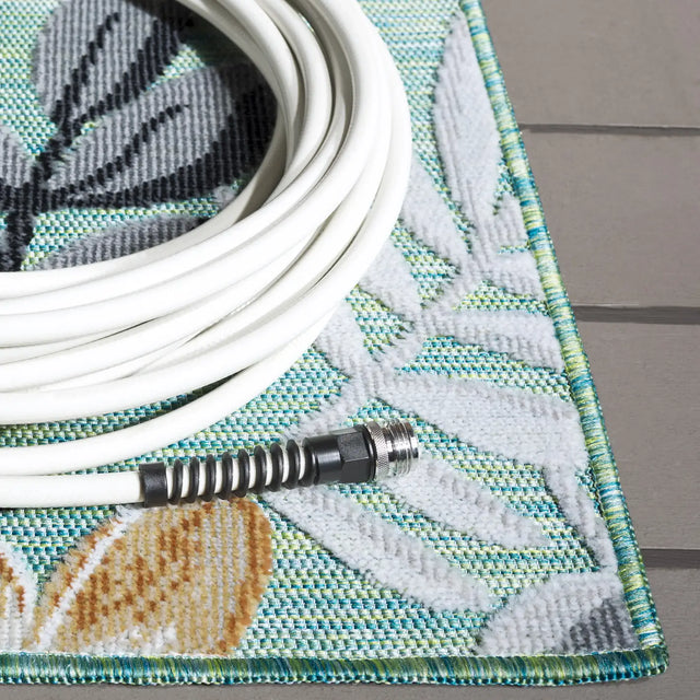 Safavieh Cabana 4'-0" x 6'-0" Rug in Blue Green / Grey