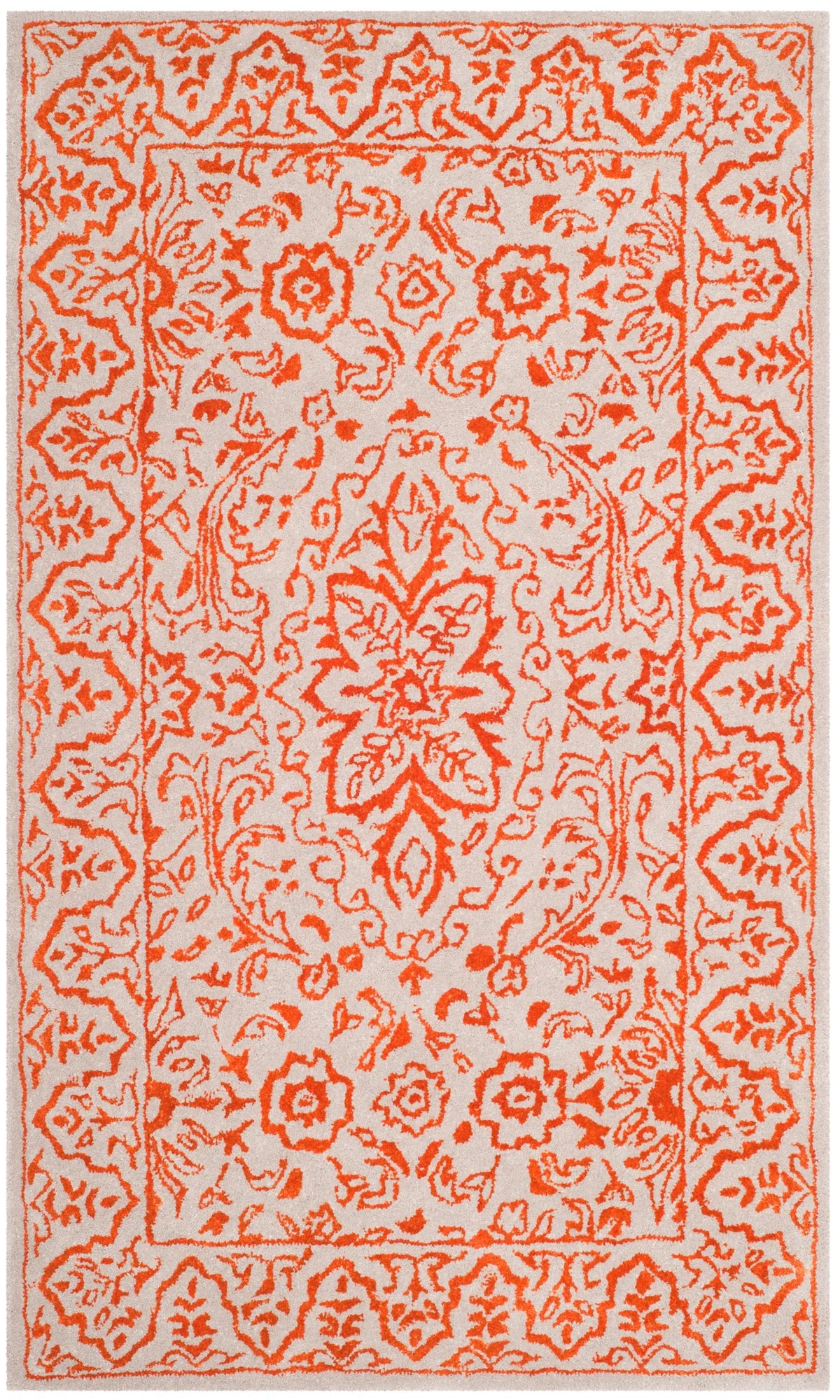 Safavieh Glamour 3'-0" x 5'-0" Rug in Grey / Rust