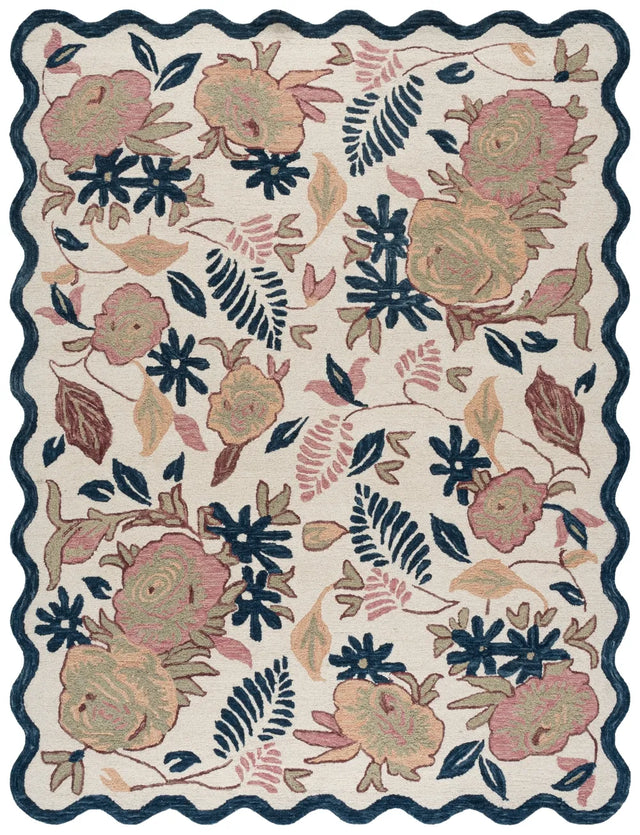 Safavieh Jardin 8'-0" x 10'-0" Rug in Ivory / Blue