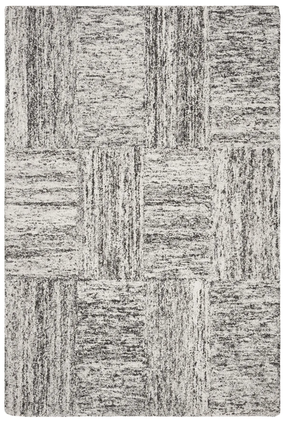Safavieh Abstract 4'-0" x 6'-0" Rug in Ivory / Charcoal