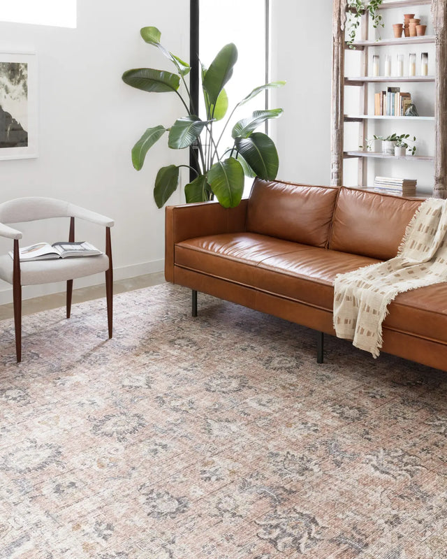Loloi Skye Sky-01 Blush/Grey Rugs - room scene 1