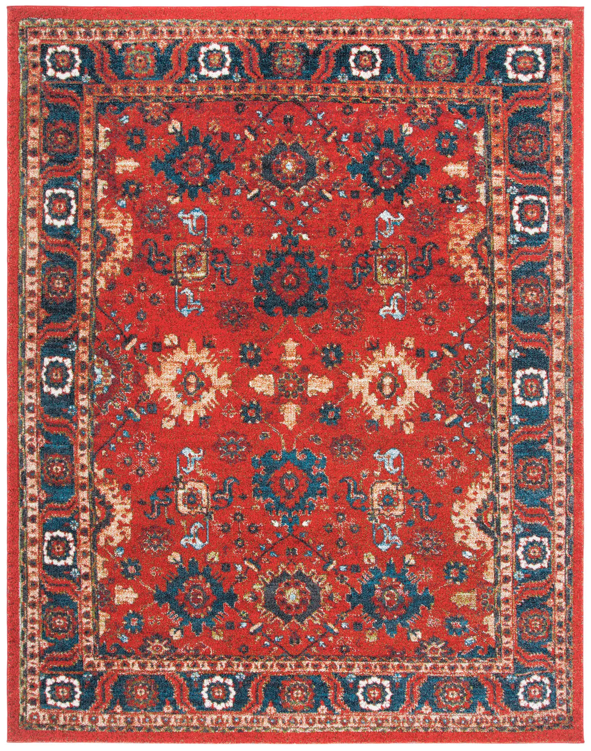 Safavieh Vintage Hamadan 10'-6" x 14'-0" Rug in Orange / Blue