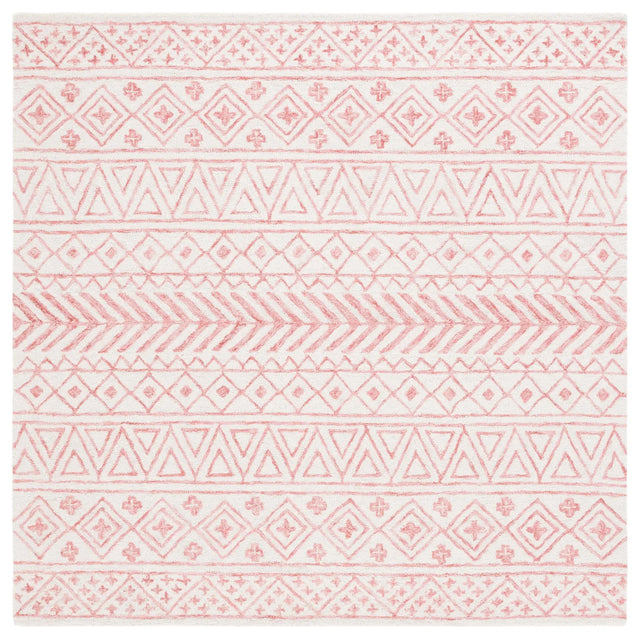 Safavieh Metro 6'-0" x 6'-0" Rug in Ivory / Pink