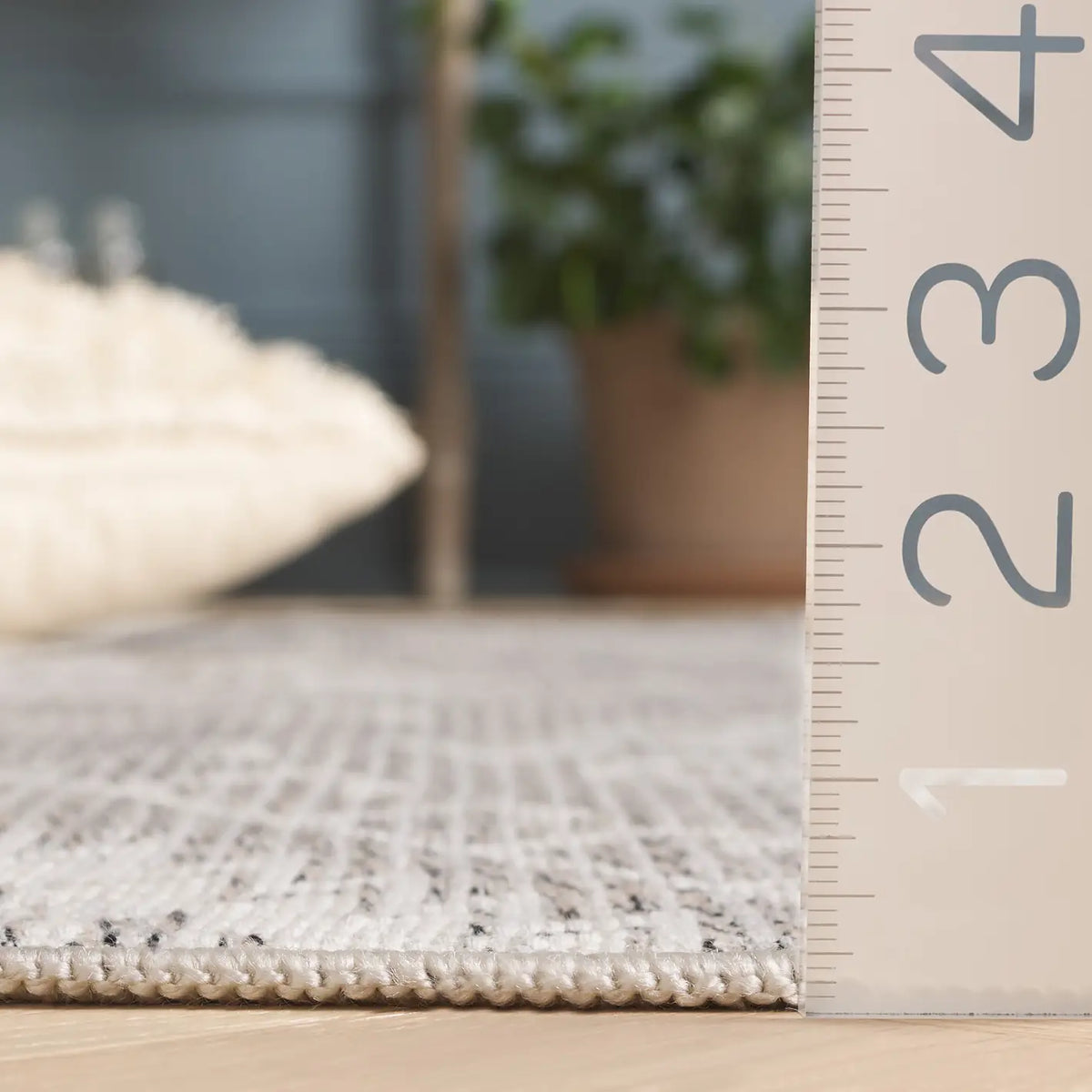 Safavieh Prairie 300 4'-0" x 6'-0" Rug in Taupe / Ivory