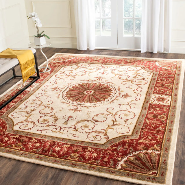 Safavieh Empire 9'-6" x 13'-6" Rug in Ivory / Red