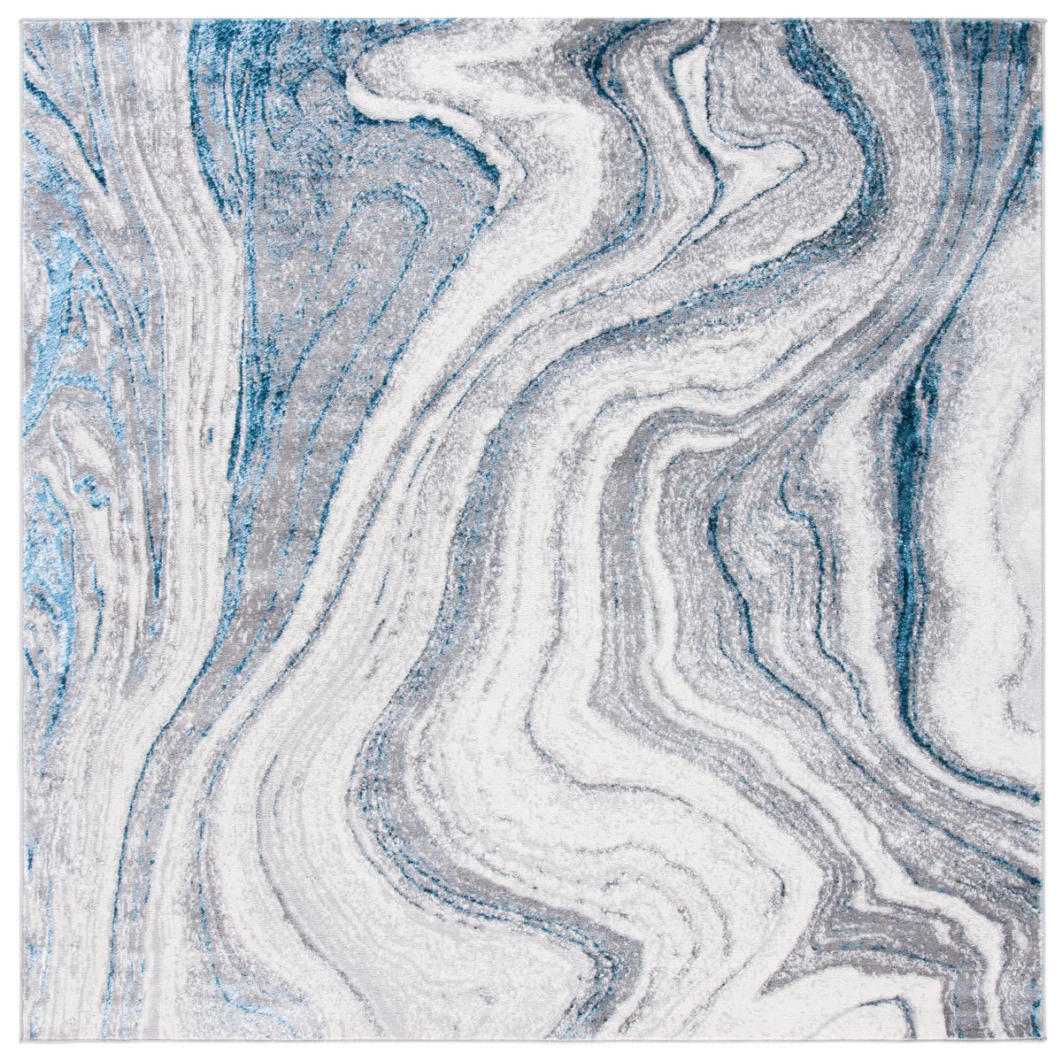 Safavieh Amelia 6'-7" x 6'-7" Rug in Grey / Blue