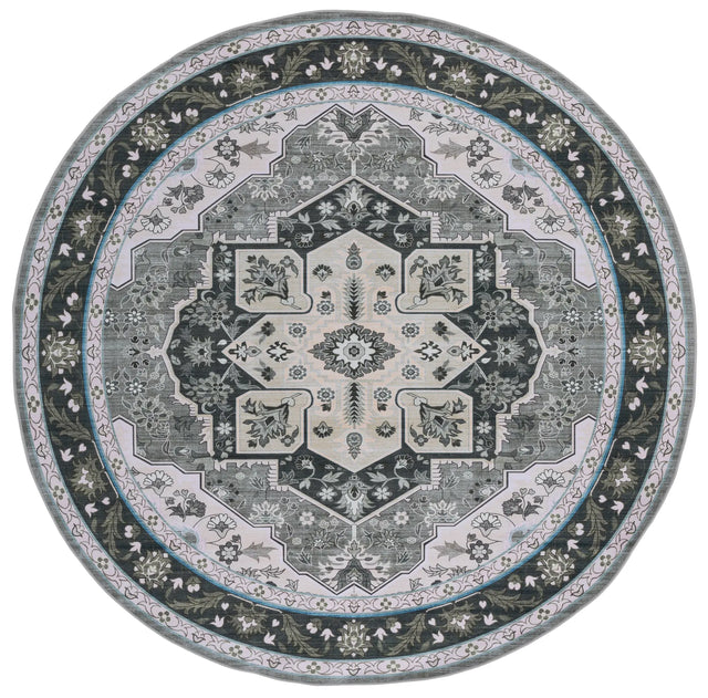 Safavieh Tucson 6'-0" x 6'-0" Rug in Green / Light Green