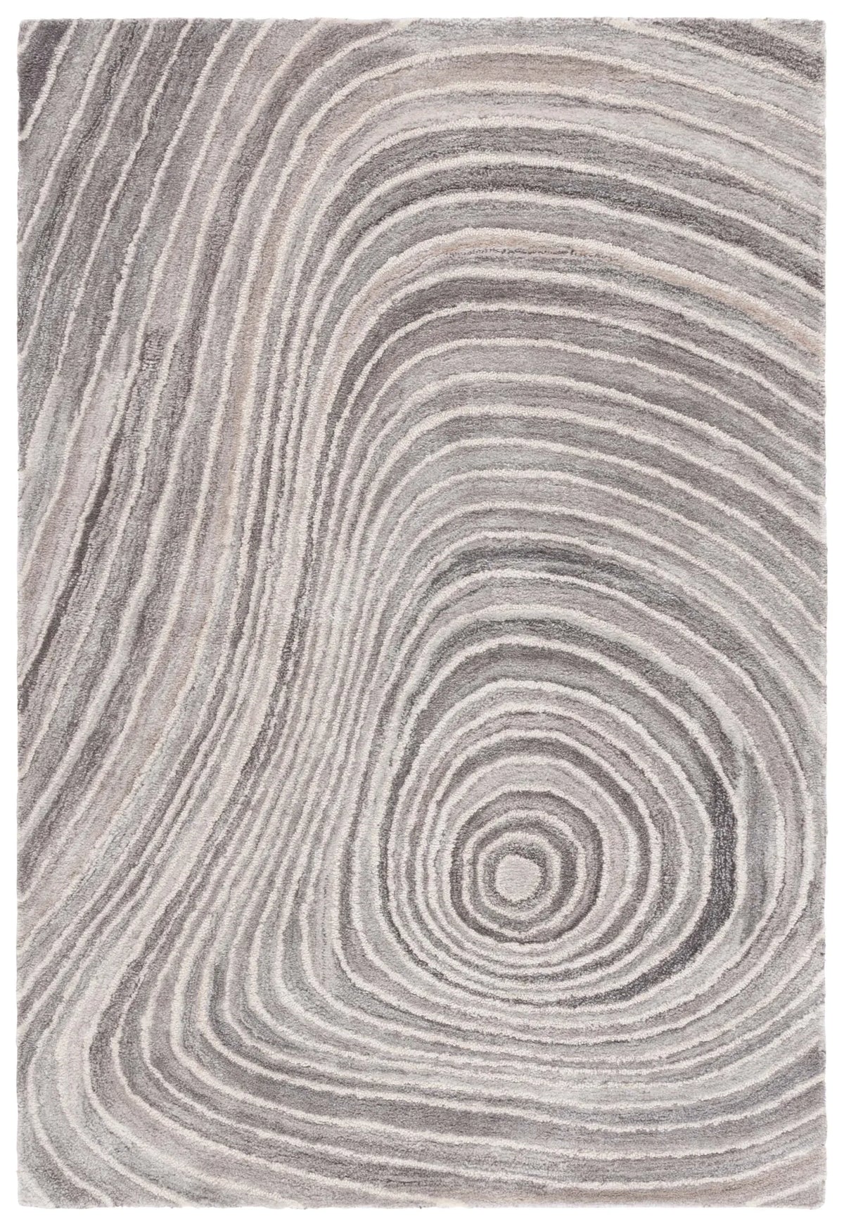 Safavieh Abstract 4'-0" x 6'-0" Rug in Grey / Ivory