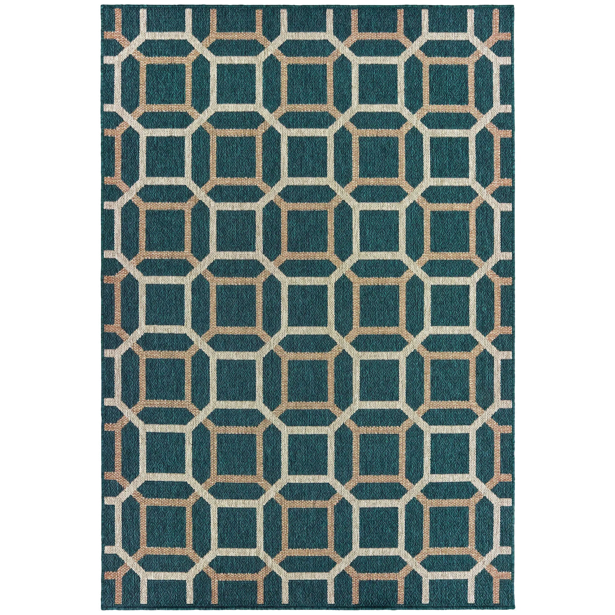 Oriental Weavers Sphinx Latitude 806B Blue / Grey Rugs - main flat