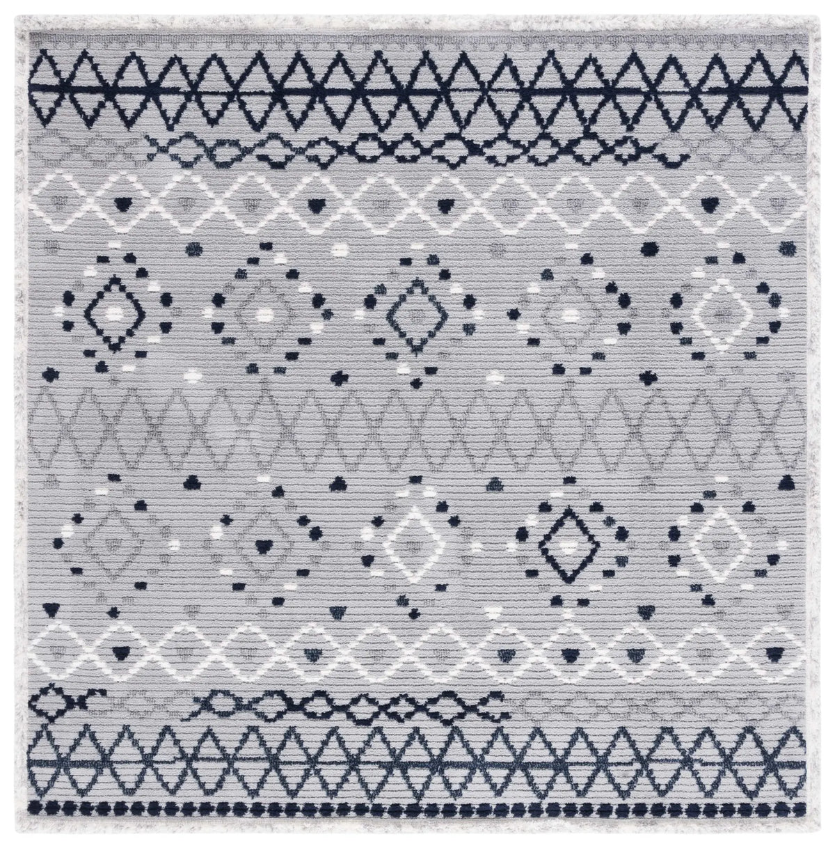 Safavieh Marrakesh 6'-7" x 6'-7" Rug in Grey / Navy