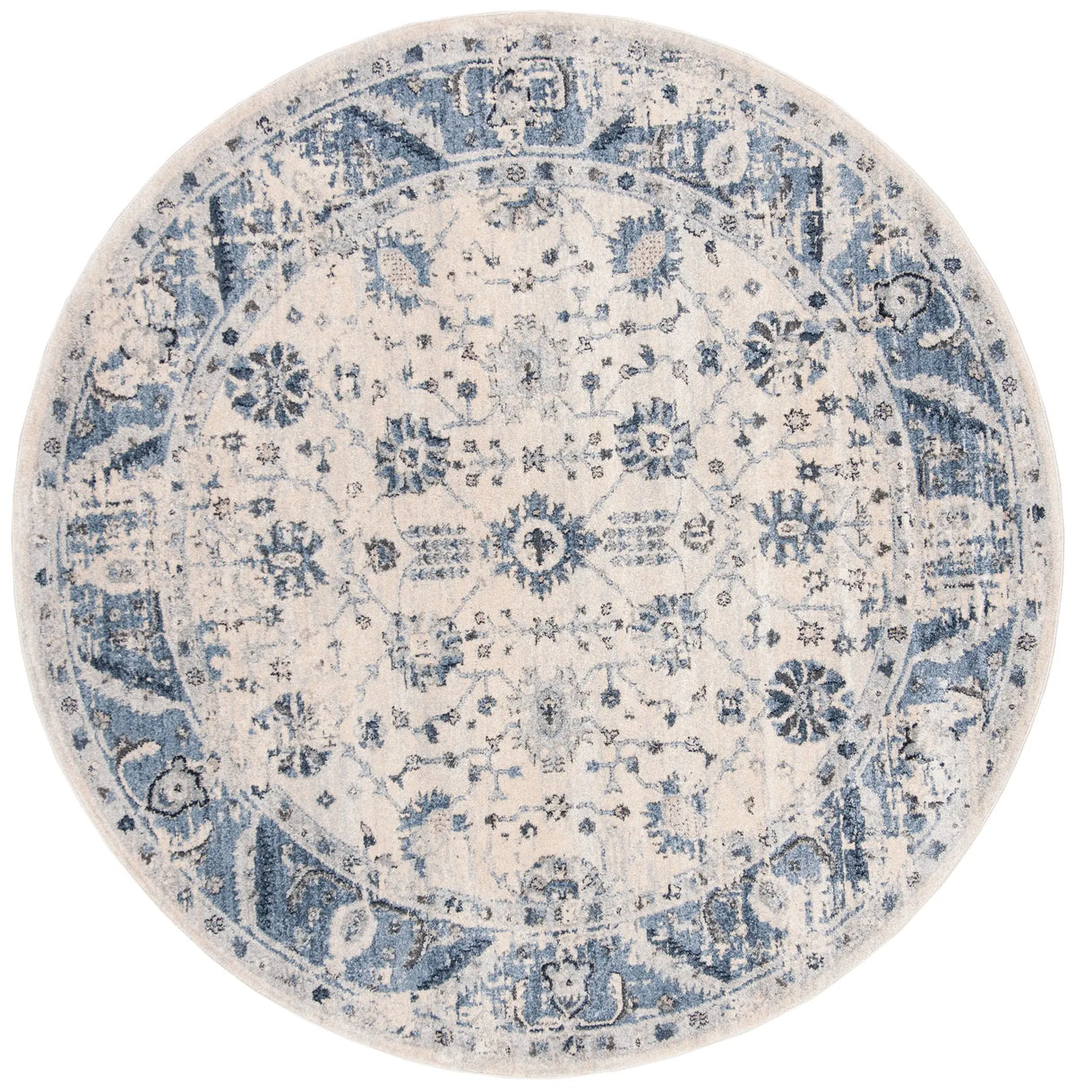 Safavieh Charleston 6'-7" x 6'-7" Rug in Ivory / Blue